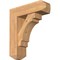 Ekena Millwork Merced Craftsman Smooth Bracket w/ Offset Brace, Western Red Cedar, 7 1/2"W x 24"D x 28"H BKT0806X24X28MRC04SWR - alternate 1